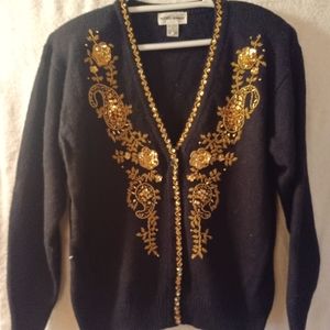 NWT Alfred Dunner size M color black sweater